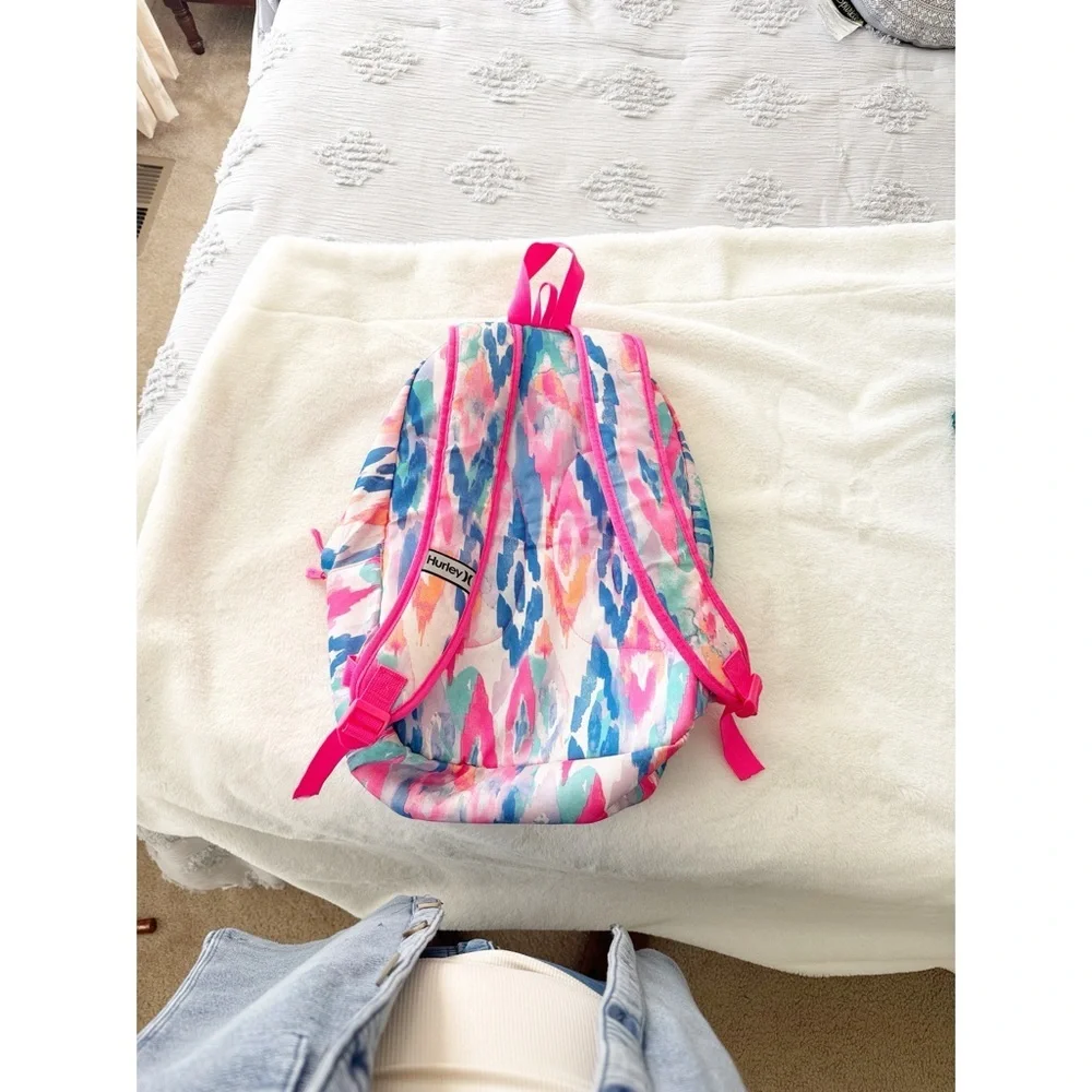 Hurley Unisex-Adults One and Only Classic Backpack, Hyper Pink tie dye